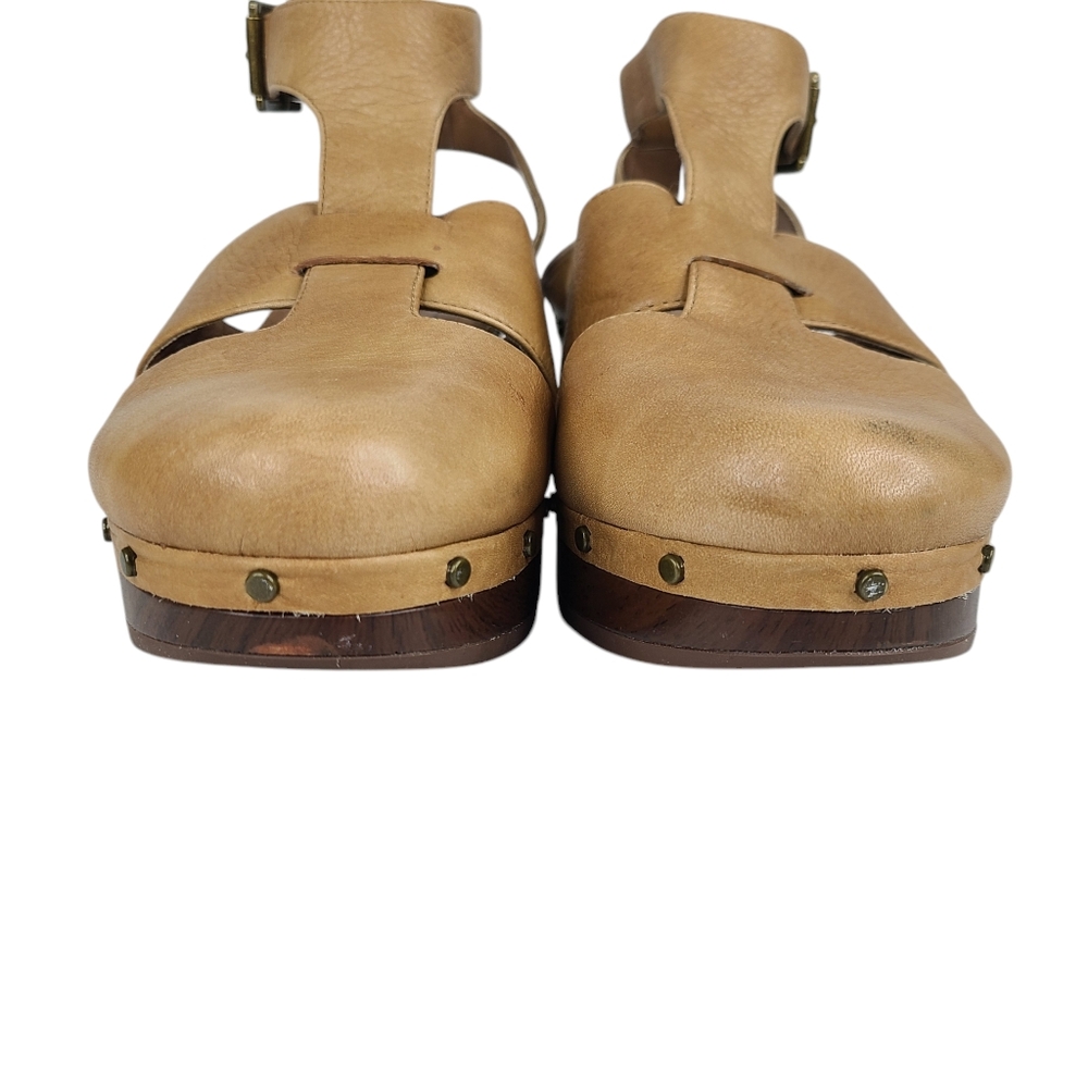 Vionic Faye tan leather closed toe sandals with ankle strap size 7 - Picture 9 of 14